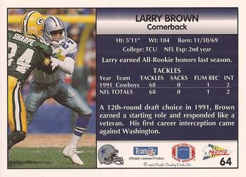 1992 Pacific #64 Larry Brown Back