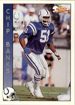 1992 Pacific #126 Chip Banks Front