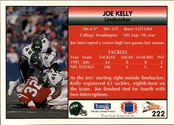 1992 Pacific #222 Joe Kelly Back