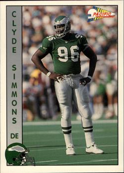 1992 Pacific #242 Clyde Simmons Front