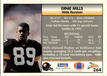 1992 Pacific #264 Ernie Mills Back