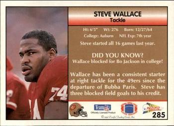 1992 Pacific #285 Steve Wallace Back