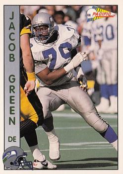 1992 Pacific #290 Jacob Green Front