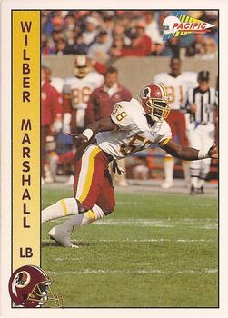 1992 Pacific #315 Wilber Marshall Front