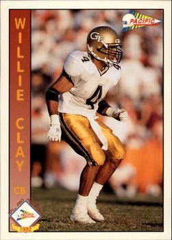 1992 Pacific #330 Willie Clay Front