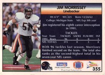 1992 Pacific #355 Jim Morrissey Back