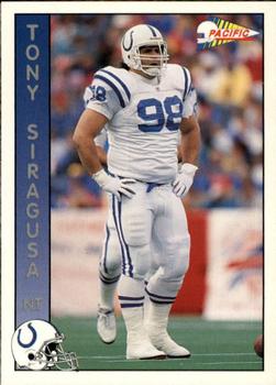 1992 Pacific #451 Tony Siragusa Front