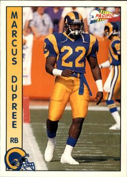 1992 Pacific #478 Marcus Dupree Front