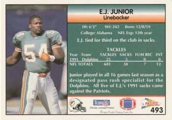 1992 Pacific #493 E.J. Junior Back