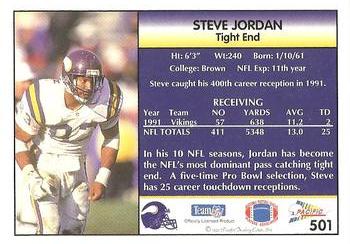 1992 Pacific #501 Steve Jordan Back
