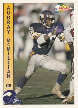 1992 Pacific #503 Audray McMillian Front