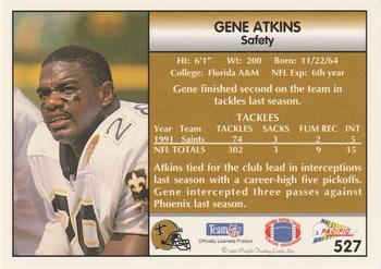1992 Pacific #527 Gene Atkins Back