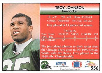 1992 Pacific #556 Troy Johnson Back