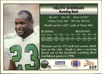 1992 Pacific #559 Heath Sherman Back