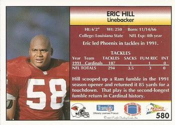 1992 Pacific #580 Eric Hill Back