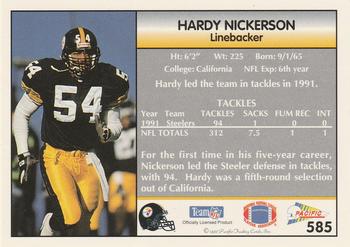 1992 Pacific #585 Hardy Nickerson Back