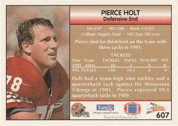 1992 Pacific #607 Pierce Holt Back