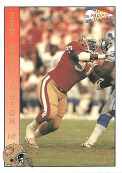 1992 Pacific #612 Ted Washington Front