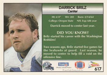 1992 Pacific #617 Darrick Brilz Back