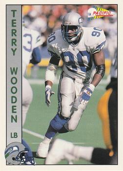 1992 Pacific #618 Terry Wooden Front