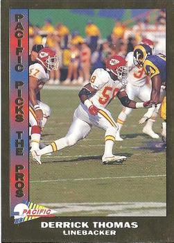 1992 Pacific - Pacific Picks the Pros Gold #5 Derrick Thomas Front