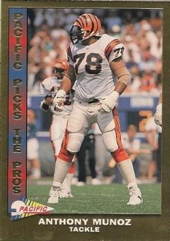 1992 Pacific - Pacific Picks the Pros Gold #10 Anthony Munoz Front