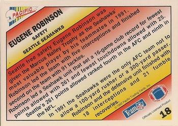 1992 Pacific - Pacific Picks the Pros Gold #18 Eugene Robinson Back