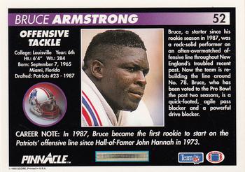 1992 Pinnacle #52 Bruce Armstrong Back