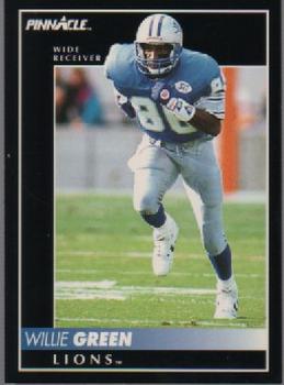 1992 Pinnacle #305 Willie Green Front