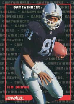 1992 Pinnacle #342 Tim Brown Front