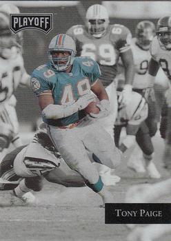 1992 Playoff #34 Tony Paige Front