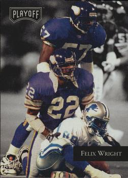 1992 Playoff #94 Felix Wright Front