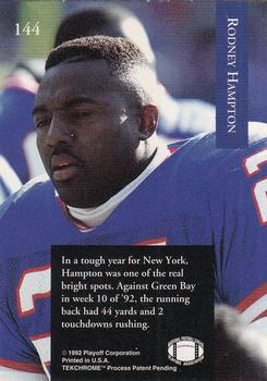 1992 Playoff #144 Rodney Hampton Back