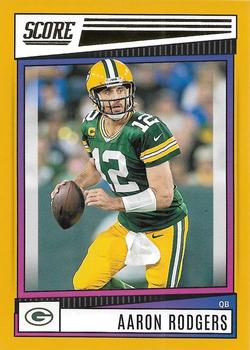 2022 Score - Gold #96 Aaron Rodgers Front