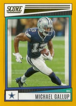 2022 Score - Gold #221 Michael Gallup Front