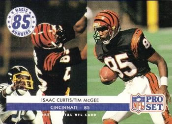 1992 Pro Set #347 Isaac Curtis / Tim McGee Front