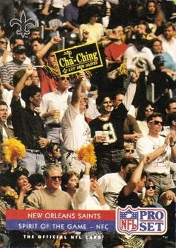 1992 Pro Set #368 New Orleans Saints Front