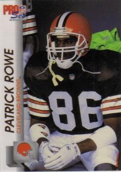 1992 Pro Set #470 Patrick Rowe Front