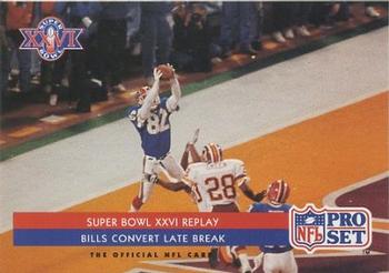 1992 Pro Set #71 Super Bowl XXVI Replay Front