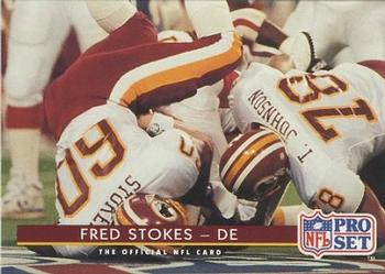 1992 Pro Set #88 Fred Stokes Front