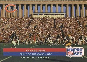 1992 Pro Set #362 Chicago Bears Front