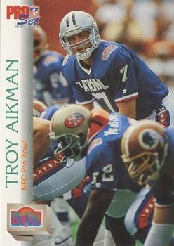 1992 Pro Set #401 Troy Aikman Front