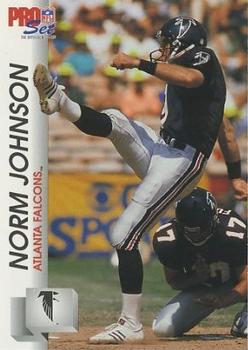 1992 Pro Set #431 Norm Johnson Front