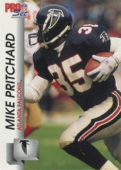 1992 Pro Set #433 Mike Pritchard Front