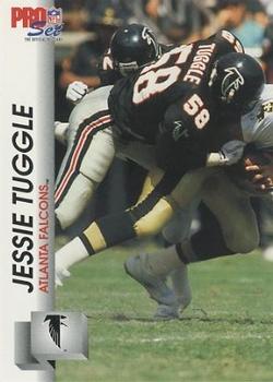 1992 Pro Set #436 Jessie Tuggle Front