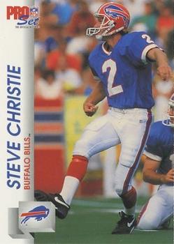 1992 Pro Set #437 Steve Christie Front