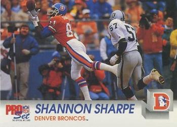 1992 Pro Set #487 Shannon Sharpe Front