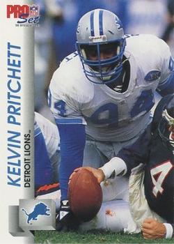 1992 Pro Set #498 Kelvin Pritchett Front