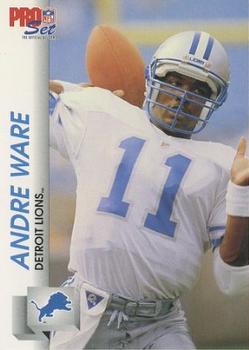 1992 Pro Set #499 Andre Ware Front