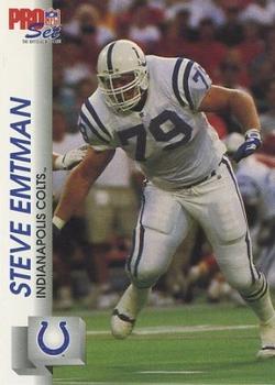 1992 Pro Set #523 Steve Emtman Front
